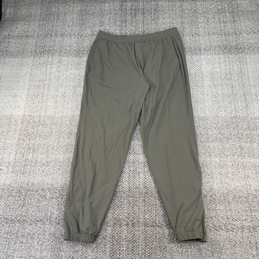Lululemon Jogger Pants Mens XL Sage Green Surge Tapered Ankle Zip Activewear